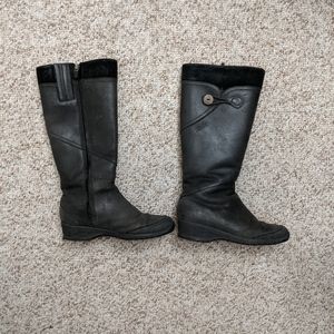 Teva leather knee high boots - read description!